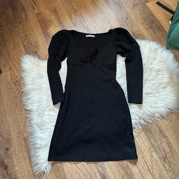 REFORMATION Helga Knit Dress In Black - Picture 5 of 8
